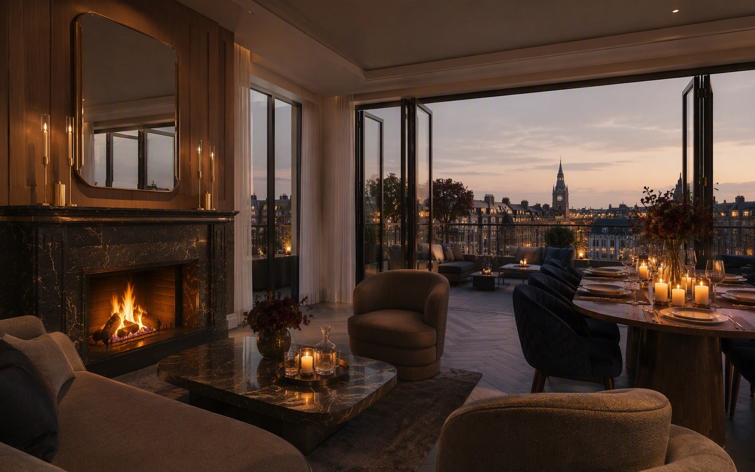 Palazzo Penthouse met dakterras boven de grachten