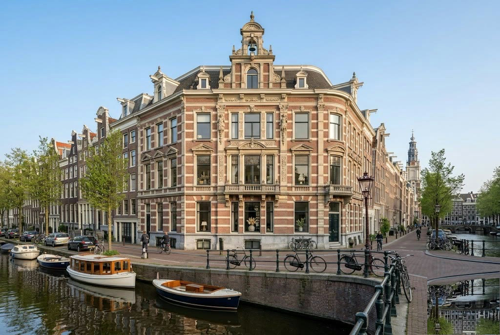 Penthouse met panoramadakterras — Reguliersgracht 36, Amsterdam